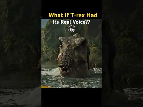 What If T. rex Had Its Real Voice? #dinosaur #wibblelobble #jurassicworldrebirth #asmr