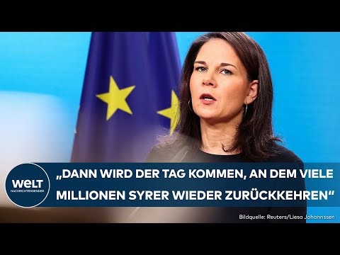 SYRIEN: Lage "alles andere als stabil"– Baerbock sichert humanitäre Hilfe von acht Millionen Euro zu