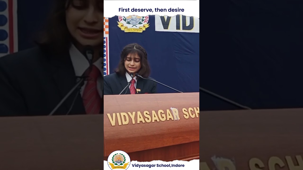 First deserve, then desire - Message by our student  Iram Sayeed