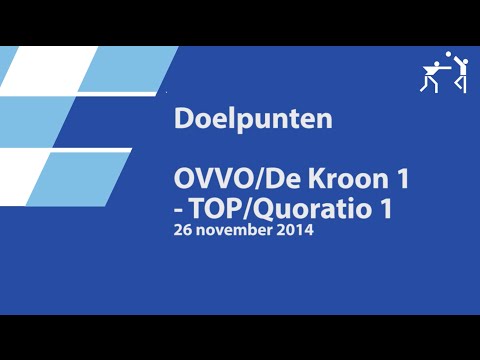 OVVO/De Kroon 1 - Top/Quoratio 1 (17-26) - Doelpunten