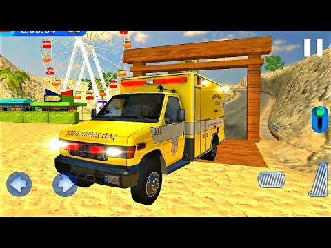 Coast Guard - Beach Rescue Team Simulator #2 - 3D Game of ambulance truck driving - Android Gameplay