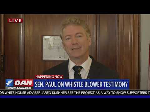 Senator Rand Paul on One America News - Nov. 13, 2019 Video