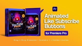 Animated YouTube Like Subscribe Buttons Pack 2023-How to Install and Use