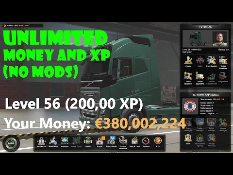 How To CHEAT MONEY & XP In Euro Truck Simulator 2 [NO MODS] Works For Multiplayer