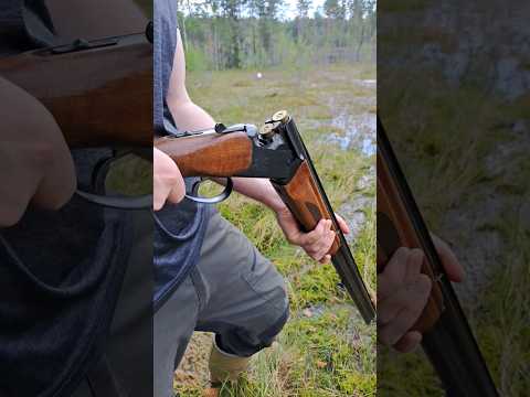 Over and under double barrel shotgun Baikal MP-27EM #shooting #shorts #youtubeshorts