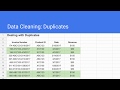 how to delete duplicates in google sheets