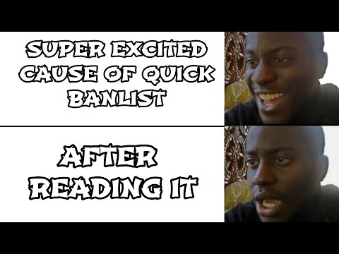 Yu-Gi-Oh! Duel Links || THE NEW BANLIST IS ALREADY HERE! WAIT.. IS IT REALLY? BLIND REACTION