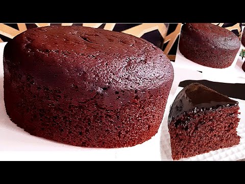 Perfect Eggless 1/2 kg Chocolate Sponge Cake Without Oven | Basic Chocolate Sponge Cake Recipe