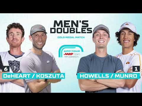 GOLD MEDAL MATCH Men's Pro Doubles - Will Howells & Jack Munro vs. Ryler DeHeart & Kyle Koszuta
