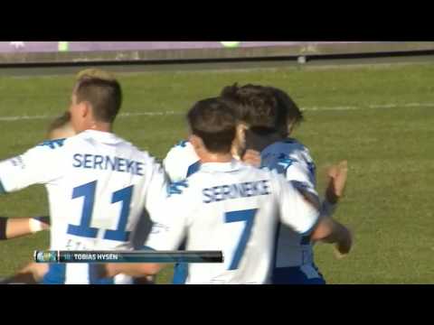 Hysén skjuter snyggt in 1-0 på halvvolley - TV4 Sport