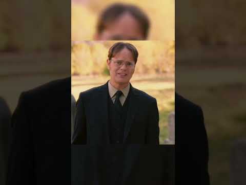 Dwight respecting the dead ⚰️🪦