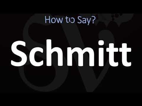 How to Pronounce Schmitt? (CORRECTLY)