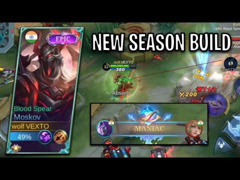 MOSKOV BEST BUILD AND EMBLEM SET 2023! LAYLA CAN'T BEAT ME! MLBB