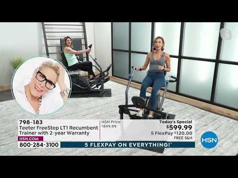 Teeter FreeStep LT1 Recumbent Cross Trainer with 2year W...