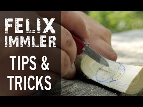 Victorinox Tips & Tricks (11/ 25) - How to carve the concave part of a spoon with a regular SAK