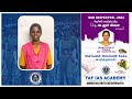 Ms RANJITHA E TNUSRB Achiever SUB INSPECTOR 2024 TAF VADAL TAF IAS ACADEMY