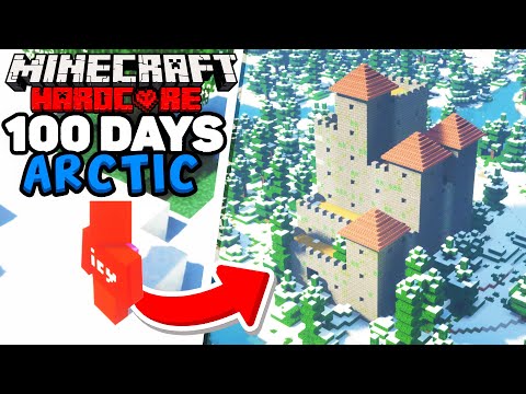 Surviving 100 Days in Arctic Minecraft!