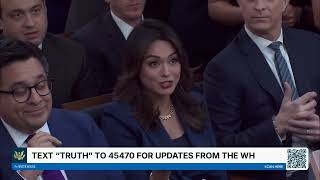 Karoline Leavitt Briefs Press Before Trump's National Address | White House | Amaravati Today