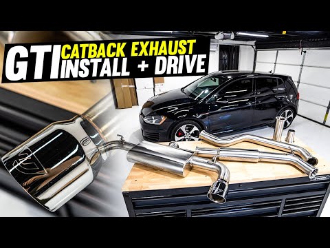 GTI Unitronic Catback Exhaust Install & Canyon Driving
