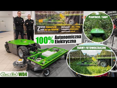 Autonomous Mower for Photovoltaic Farms and Plantations VECTOR WD4