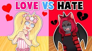 LOVE VS HATE In Adopt Me! (Roblox)