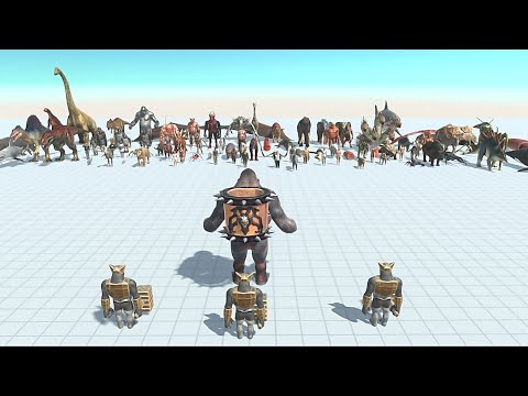 GORO WITH 3 GHOR HAMMER  VS FACTION - Animal Revolt Battle Simulator