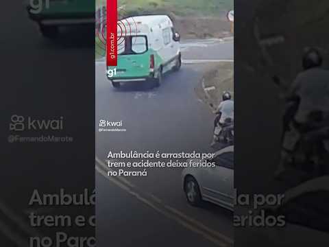 Acidente trem ambulância/Jandaia do Sul Paraná PR Brasil #trensbrasil #trains #transito #railfan