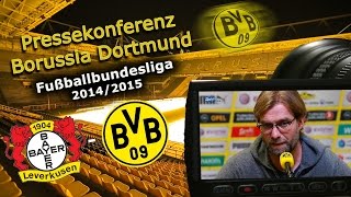 preview picture of video 'Bayer 04 Leverkusen - Borussia Dortmund : BVB-Pressekonferenz Jürgen Klopp'