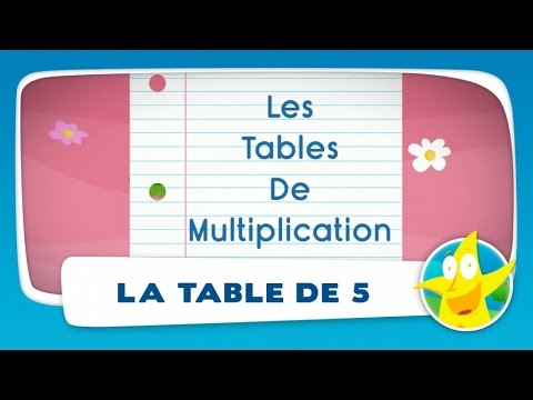 Comptines pour enfants - La Table de 5 (apprendre les tables de multiplication)