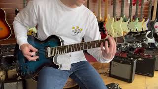 Video thumbnail for Dean Thoroughbred X Quilt Maple Electric Guitar - Transparent Blue Burst by Muktown Music Cafe