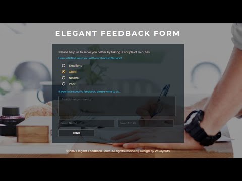 ASP.NET MVC #16 : Elegant Feedback Form Flat Responsive | FoxLearn