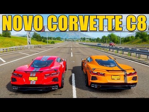 TESTANDO O NOVO CARRO - CORVETTE C8 - FORZA HORIZON 4