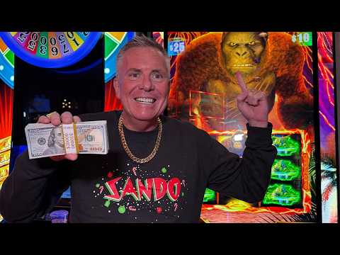 Chasing Massive Wins On the New King Kong Slot - YouTube