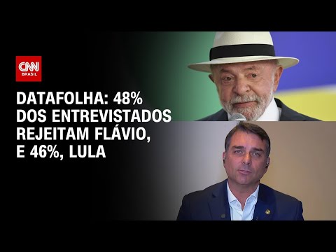 Lula e Flávio estão empatados tecnicamente no índice de rejeição, diz Datafolha | AGORA CNN