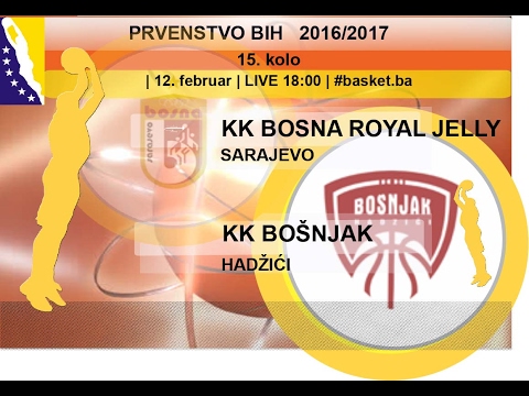 KK Bosna Royal Jelly - KK Bošnjak | 14 KOLO | KSBIH 2016-17 | | LIVE 18:00