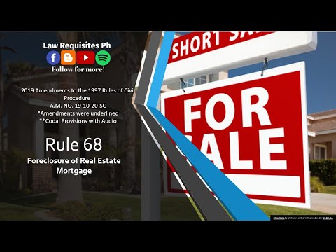 Rule 68 of the 2019 Revised Civil Procedure, Rules of Court, (A.M. NO. 19-10-20-SC) |Codal and Audio