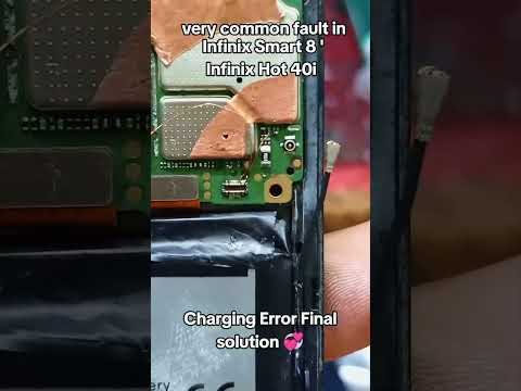 Smart8 Hot40i charging error solution #repairtips #smartphone #automobile