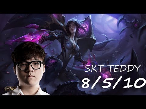 T1 Teddy Stream, Teddy Kai'sa KDA 8/5/10.
