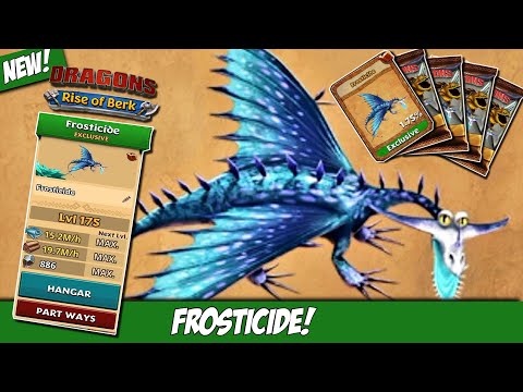 New Exclusive Dragon Frosticide (Changewing) Max lvl 175 | Dragons: Rise of Berk