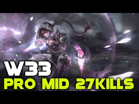 W33 - Templar Assassin Pro Mid 27 Kills - Dota 2 Full Gameplay