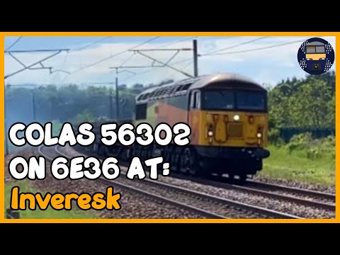 Colas 56302 on 6E36 at Inveresk (07/06/21)