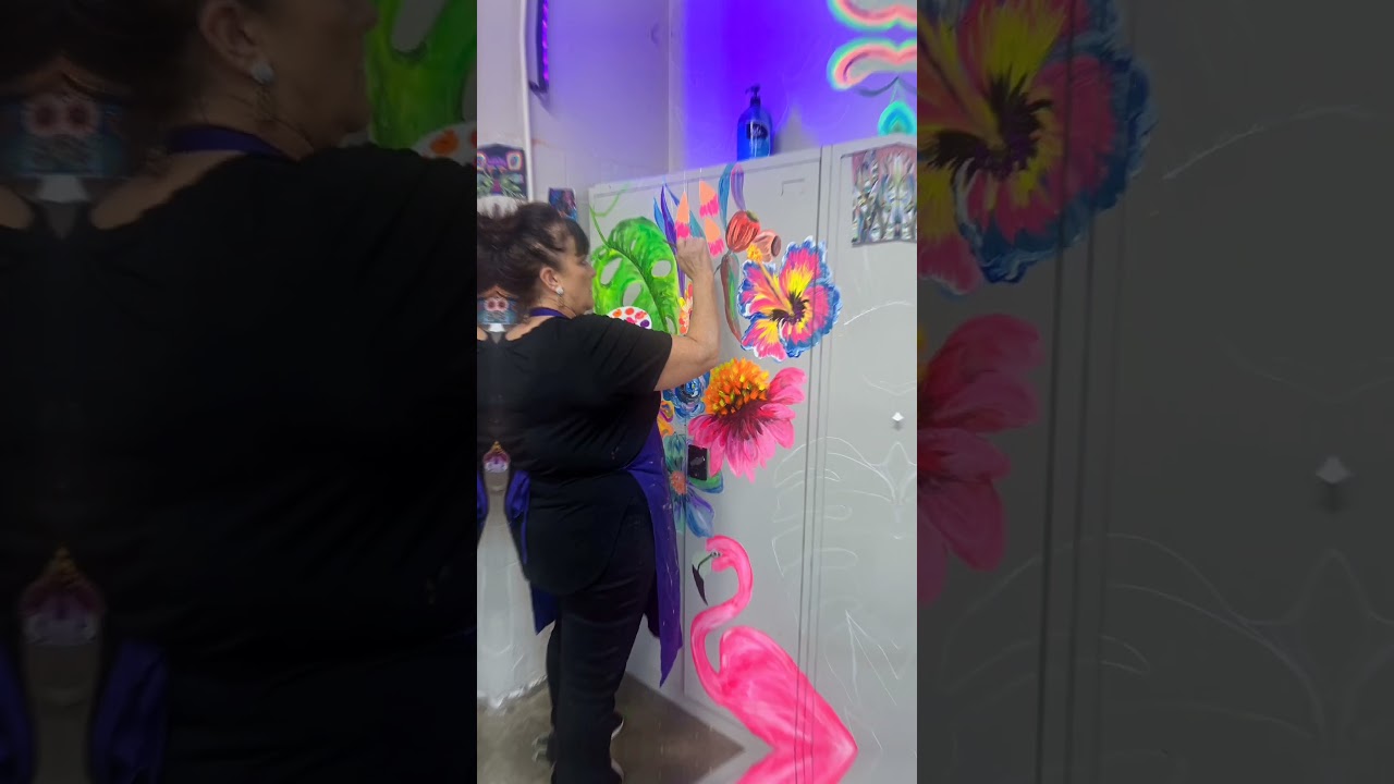 Mural Making at the Paint for Fun Port Melbourne Studio