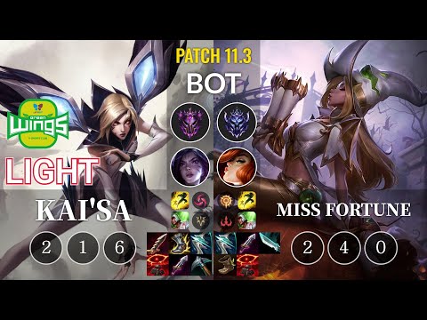 JAG Light Kai'Sa vs Miss Fortune Bot - KR Patch 11.3