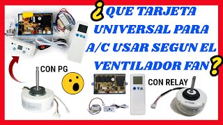 ¿Que TARJETA UNIVERSAL usar para AIRE ACONDICIONADO según el VENTILADOR FAN ✅ COMO INSTALARLAS ✅