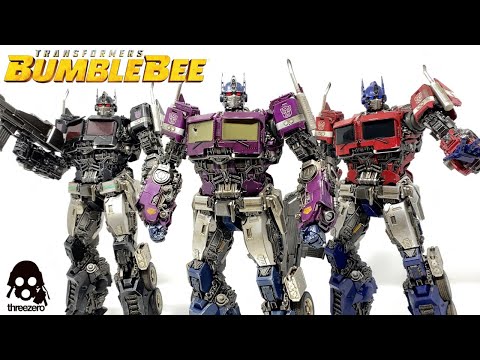 ThreeZero SHATTERED GLASS Optimus Prime Transformers Bumblebee Movie DLX Review