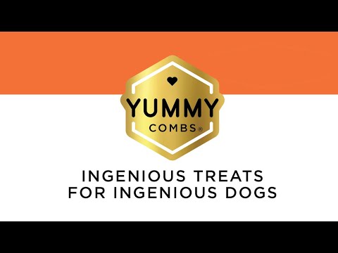 Yummy Combs Mini Hexi Flossing Dental Treats for Dogs 26-50 lbs - Medium (20 count) Video