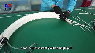 A dust-free drag chain that is easy to install and replace