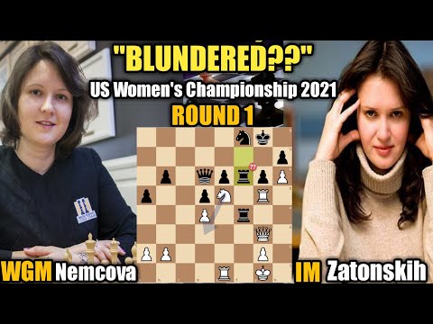 US Women's Championship 2021 | Katerina Nemcova VS Anna Zatonskih | Round 1