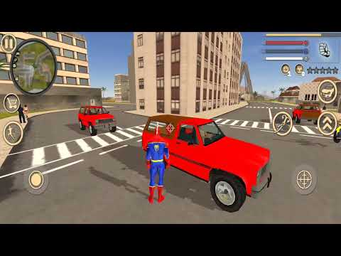 Flying Spider Rope Hero - Super Vice Town Crime