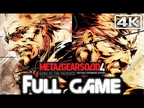 METAL GEAR SOLID 4: GUNS OF THE PATRIOTS Gameplay Walkthrough FULL GAME (4K 60FPS) No Commentary